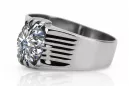 Ring Vintage style Zircon Sterling silver 925 vrc007s